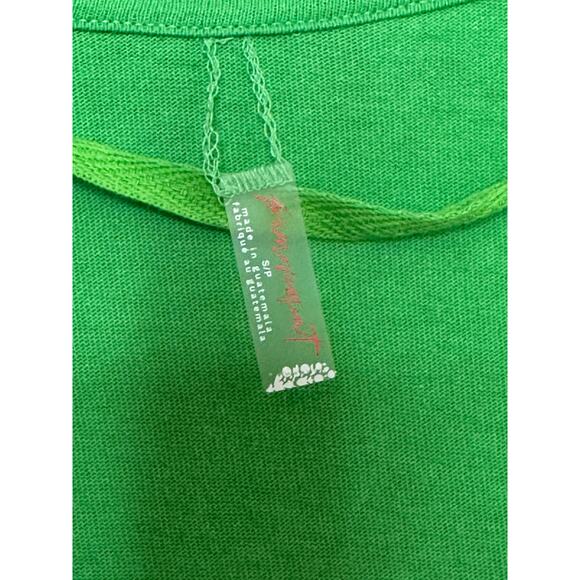 Free People Movement Size Small Green Long sleeve Knit Oversized Relaxed V Neck - Picture 6 of 11